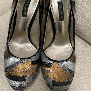 Dolce & Gabbana Sequin Pumps